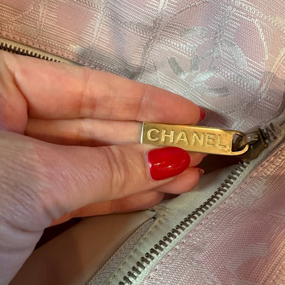 Chanel Pink Nylon Travel Line Tote Bag - Picture 11 of 15